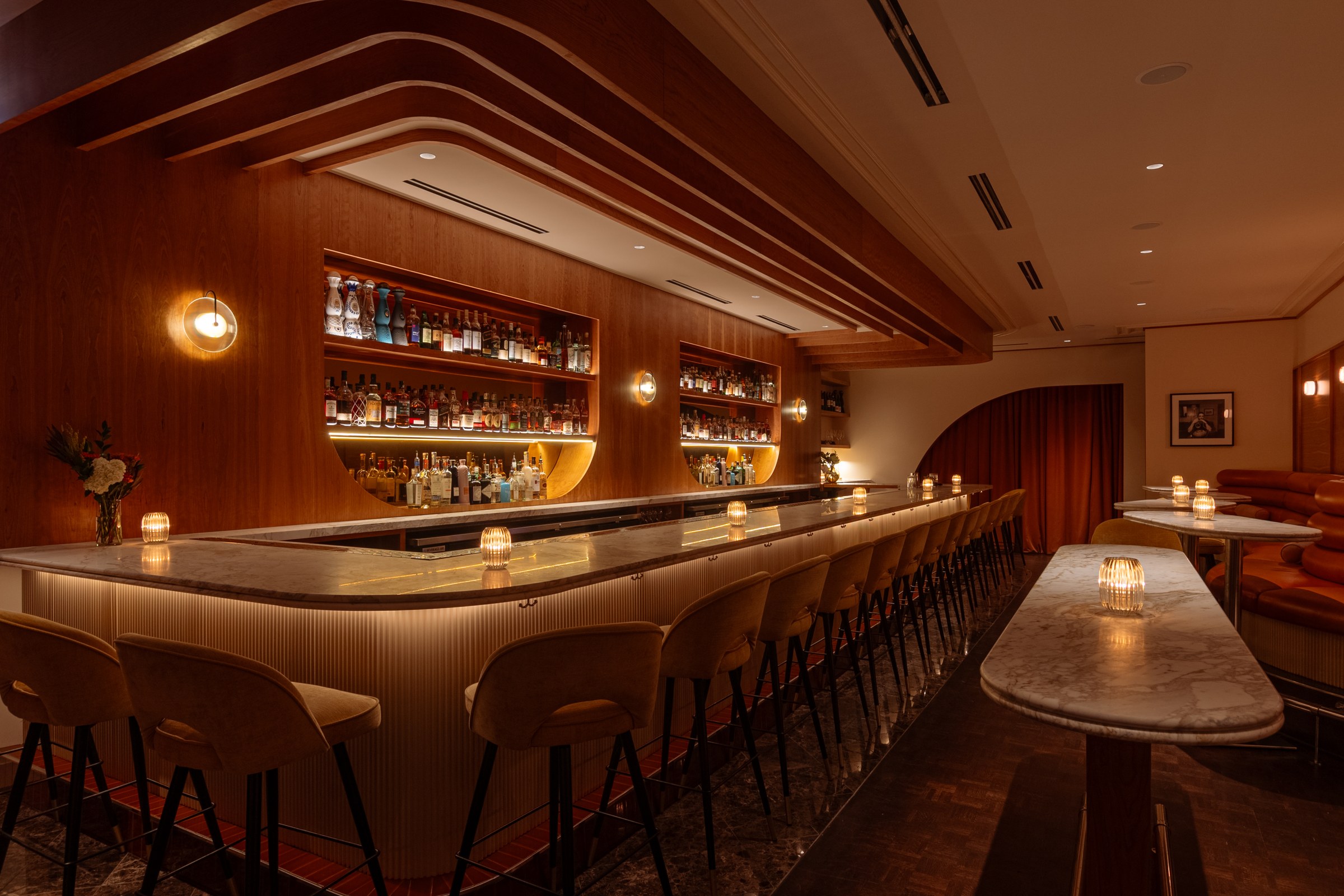 The bar at Golden Sound, Nashville